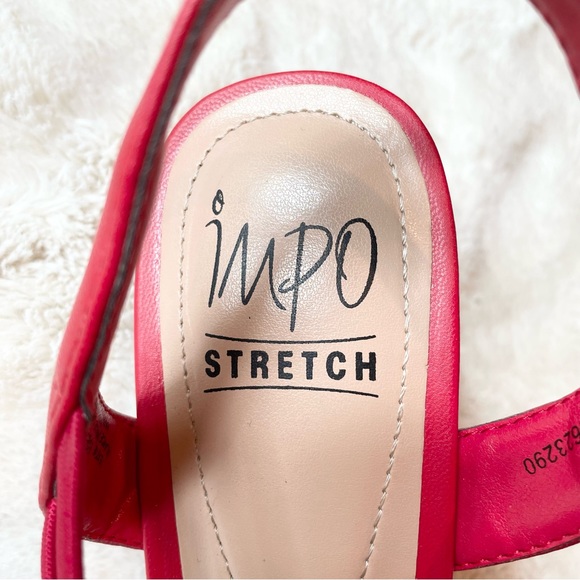 Impo Stretch Eden Red Memory Foam Open Toe Sandal 8 - Picture 7 of 10